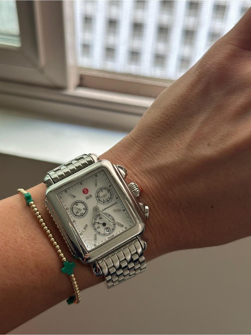 Michele Deco Stainless Steel Chronograph Watch - GREAT CONDITION - Picture 3 of 3